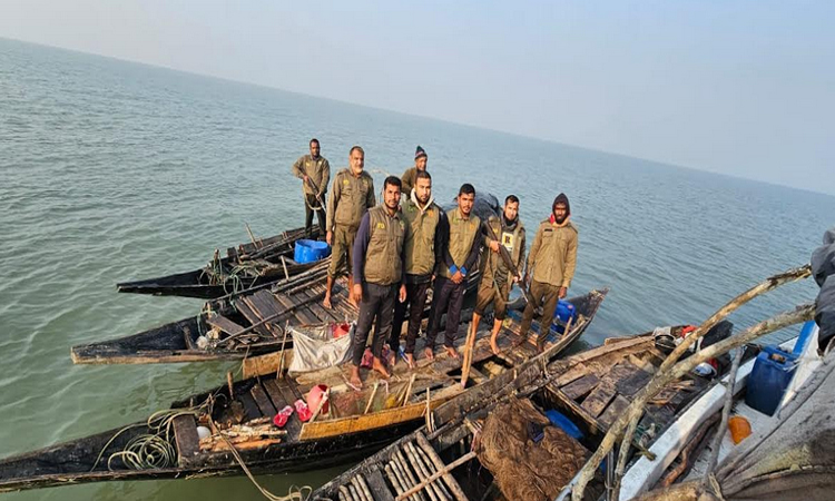 সাতক্ষীরায় সুন্দরবনে অবৈধ শিকারের সরঞ্জাম জব্দ, আটক ৩ 