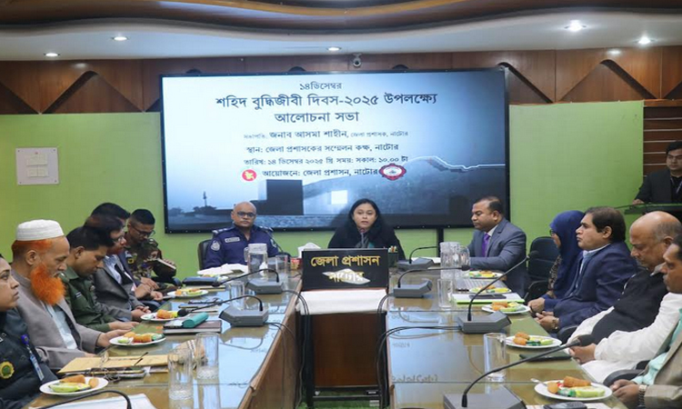 নাটোরে শহীদ বুদ্ধিজীবী দিবস পালিত