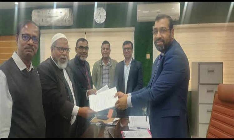 মেহেরপুর-১ আসনে বিএনপির মাসুদ অরুণের পক্ষে মনোনয়নপত্র উত্তোলন