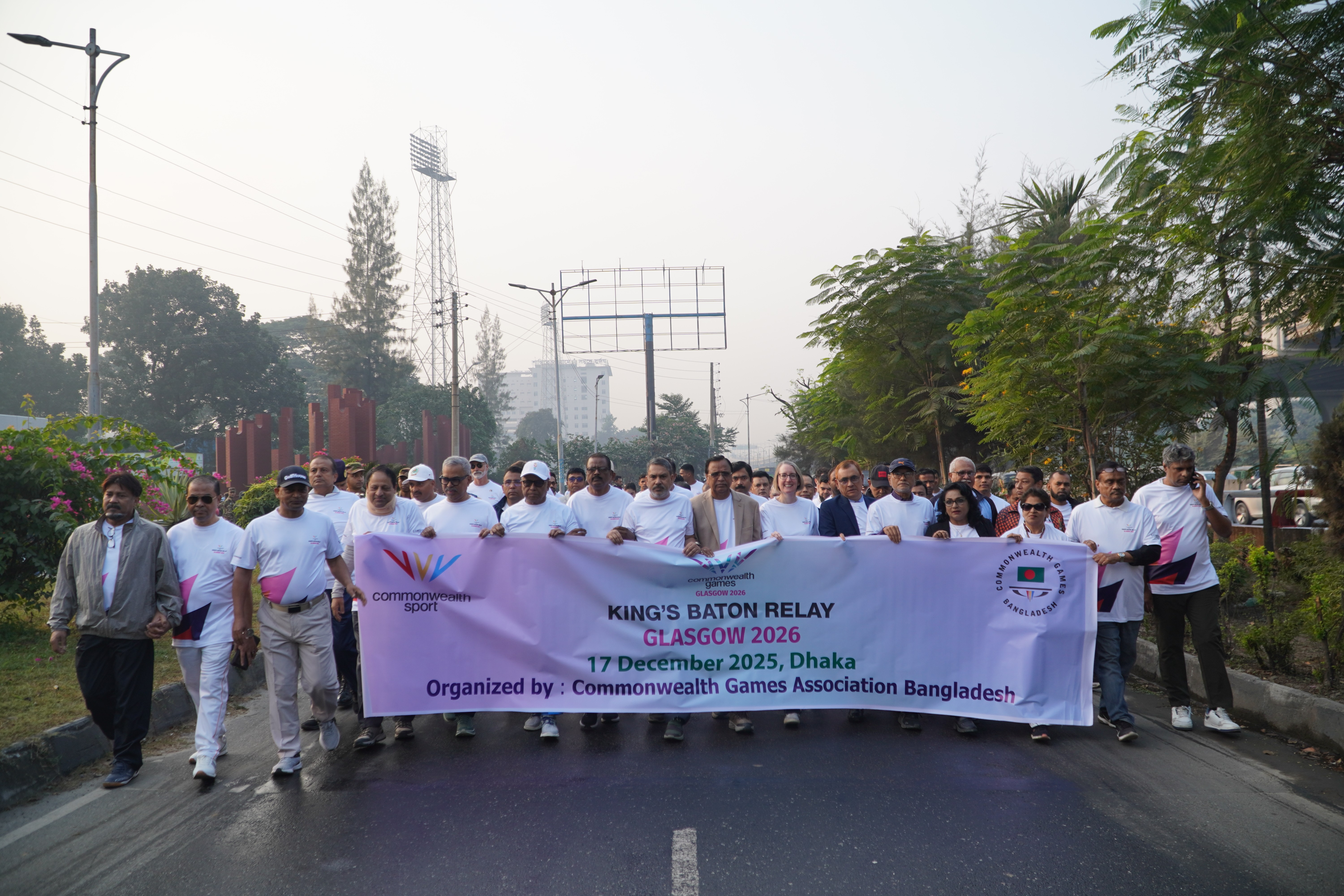 ঢাকায় কিংস ব্যাটন রিলে অনুষ্ঠিত