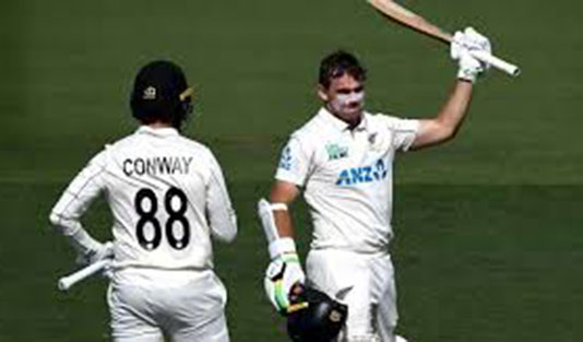 লাথাম-কনওয়ের রেকর্ড সেঞ্চুরিতে প্রথম দিন নিউজিল্যান্ডের