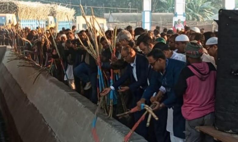 ঠাকুরগাঁও সুগার মিলের ৬৮তম আখ মাড়াই মৌসুমের উদ্বোধন