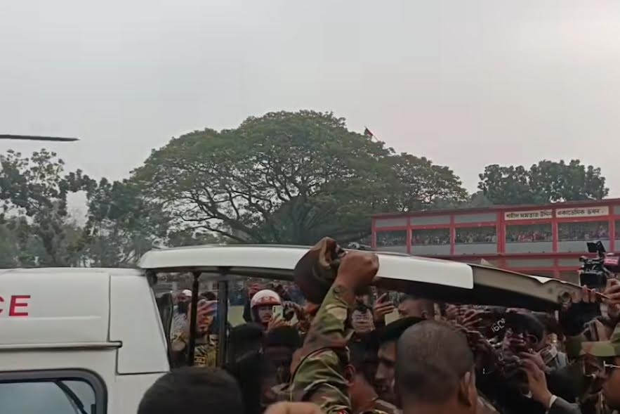 নাটোরের বোয়ালিয়াপাড়ায় চির নিদ্রায় শায়িত হলেন শান্তিরক্ষী মাসুদ রানা