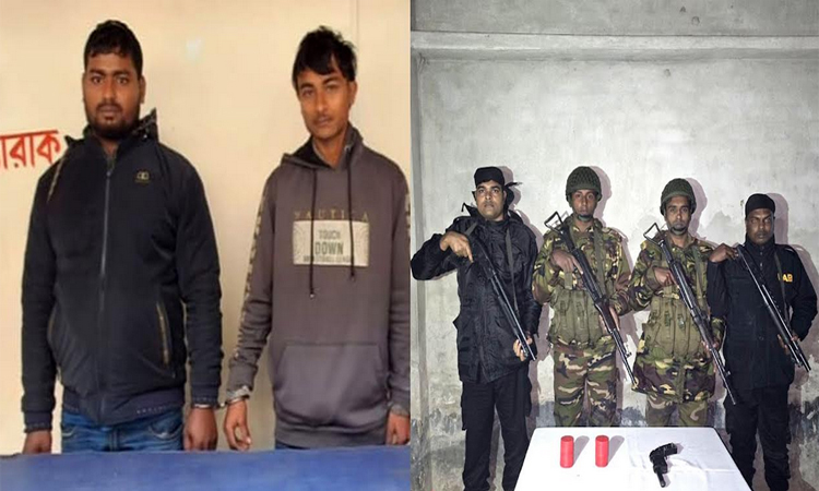 ঝিনাইদহে পৃথক অভিযানে অস্ত্র উদ্ধার, মাদকসহ গ্রেপ্তার ২