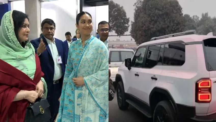 এভারকেয়ার হাসপাতালের পথে জুবাইদা ও জাইমা রহমান