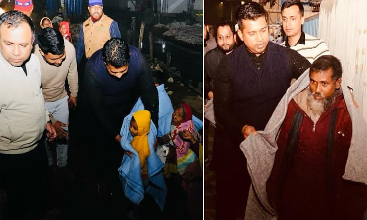 গভীর রাতে শীতার্তদের খোঁজ নিলেন চট্টগ্রামের ডিসি