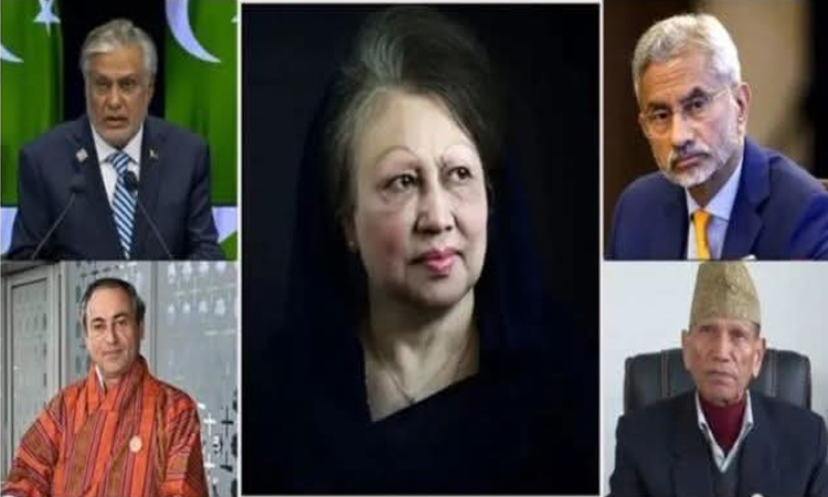 খালেদা জিয়াকে ভারত, নেপাল, শ্রীলঙ্কা ও ভূটানের পররাষ্ট্রমন্ত্রী এবং পাকিস্তানের স্পিকারের শেষ শ্রদ্ধা