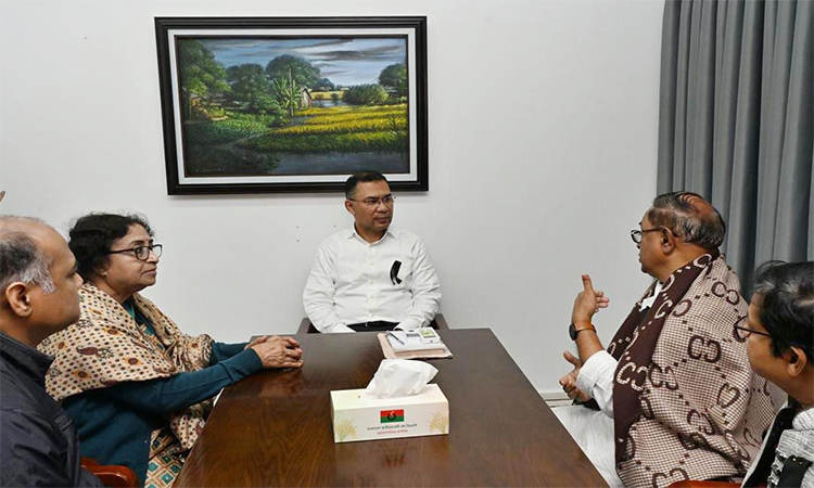 তারেক রহমানের সঙ্গে সাইফুল হকের সাক্ষাৎ