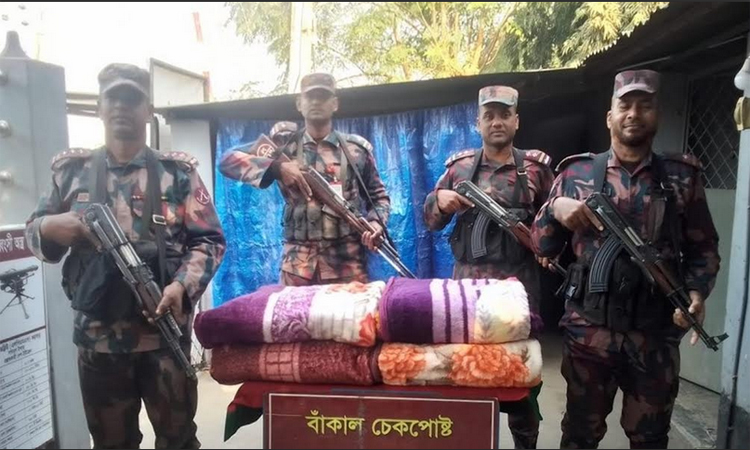 সাতক্ষীরা সীমান্তে ভারতীয় বিভিন্ন মালামাল জব্দ 