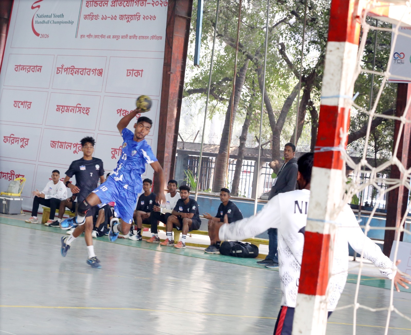 টিসিএল জাতীয় যুব পুরুষ হ্যান্ডবলের দ্বিতীয় দিনে ৬টি ম্যাচ অনুষ্ঠিত