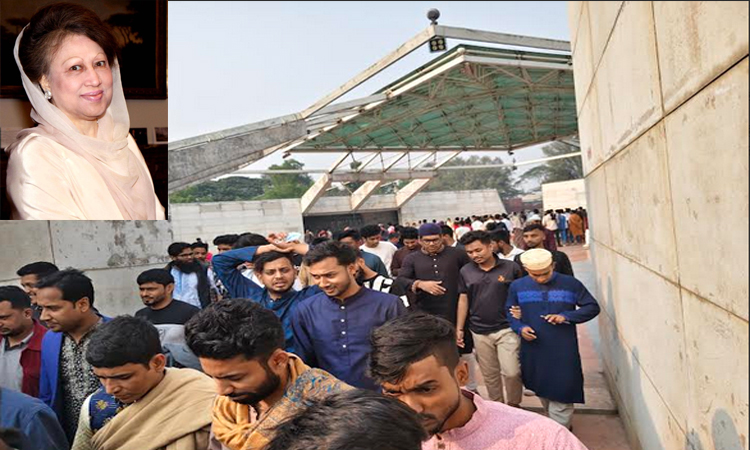 বেগম খালেদা জিয়ার কবরে শ্রদ্ধা জানাতে আজ জুমাবার নেতা-কর্মীদের ভিড়