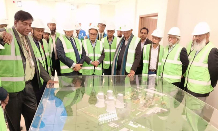 রূপপুর পারমাণবিক বিদ্যুৎ কেন্দ্র প্রকল্প পরিদর্শন করলেন বিজ্ঞান ও প্রযুক্তি উপদেষ্টা