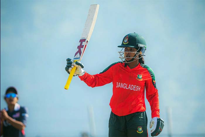 হাফ-সেঞ্চুরির ইনিংসে ১৩ ধাপ উন্নতি শারমিনের
