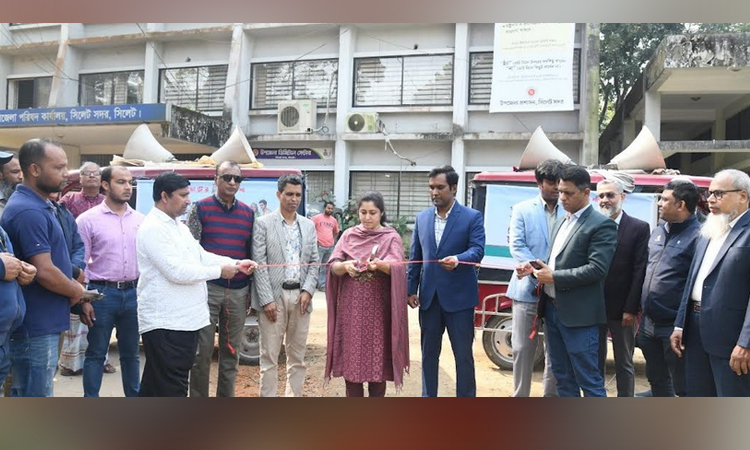 গণভোটের প্রচারণায় সিলেটে ‘ভোটের রিকশা’ কার্যক্রমের উদ্বোধন