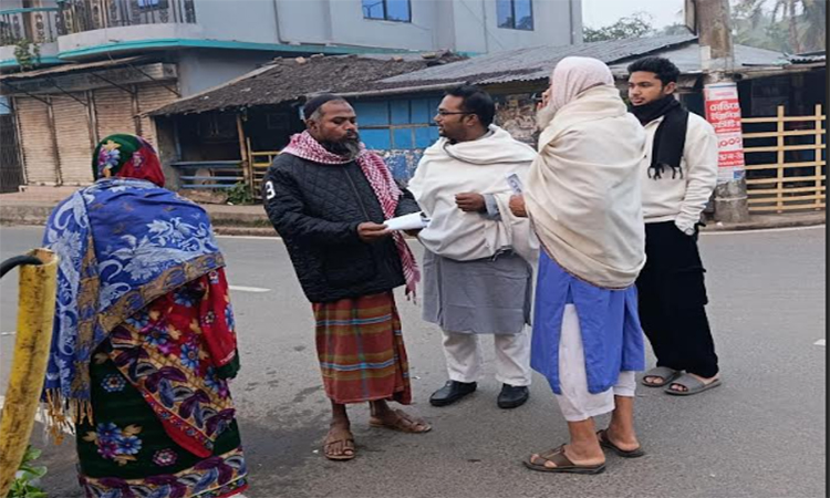 বাগেরহাটে ধানের শীষের পক্ষে গণসংযোগ