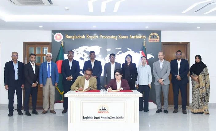 বেপজা অর্থনৈতিক অঞ্চলে চীনা কোম্পানির ১৬.৩৪ মিলিয়ন ডলার বিনিয়োগ