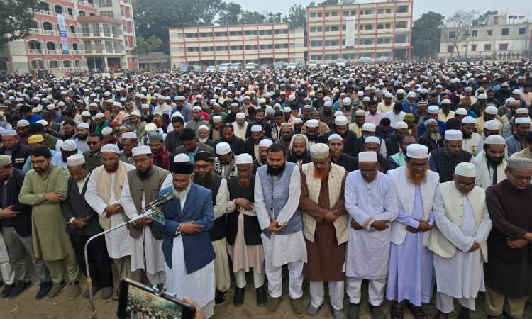 শেরপুরে জামায়াত নেতা রেজাউল করিমের জানাজা ও দাফন সম্পন্ন