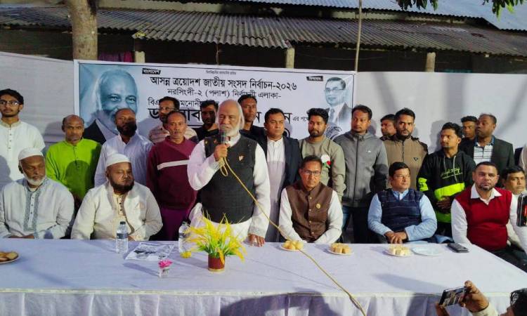 দেশে গণতন্ত্র ফিরিয়ে আনতে ধানের শীষে ভোট দিন : ড. মঈন খান