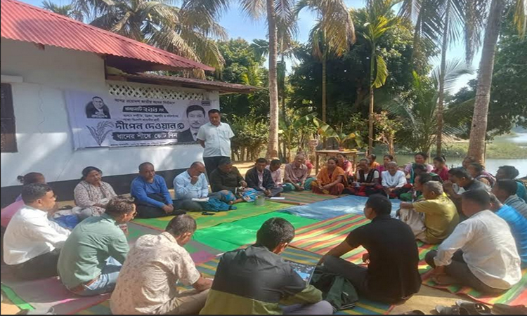 জুরাছড়িতে বিএনপি প্রার্থী দীপেন দেওয়ানের নির্বাচনী প্রচারণা সভা