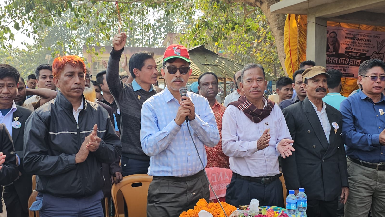 রাজস্থলীতে বিএনপি প্রার্থী দীপেন দেওয়ানের গণসংযোগ