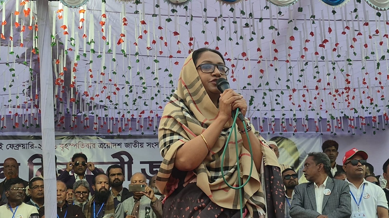 নাটোর-১ আসনে বিএনপি’র নির্বাচনী জনসভা 