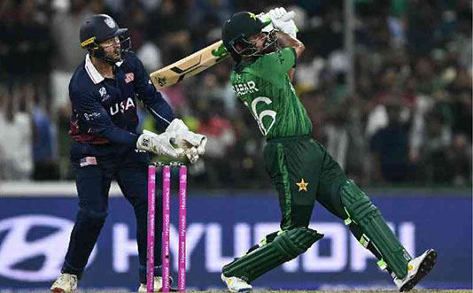 যুক্তরাষ্ট্রকে হারিয়ে টানা দ্বিতীয় জয় পাকিস্তানের