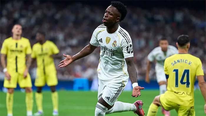 ভিনিসিয়াসের জোড়া গোলে লা লিগার শীর্ষে উঠলো রিয়াল মাদ্রিদ