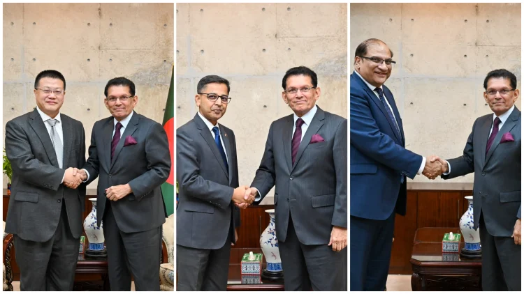 পররাষ্ট্রমন্ত্রীর সঙ্গে চীন, ভারত ও পাকিস্তানের রাষ্ট্রদূতের সাক্ষাৎ