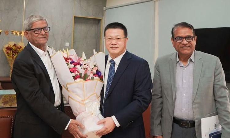 স্থানীয় সরকার মন্ত্রীর সঙ্গে চীনের রাষ্ট্রদূতের সৌজন্য সাক্ষাৎ