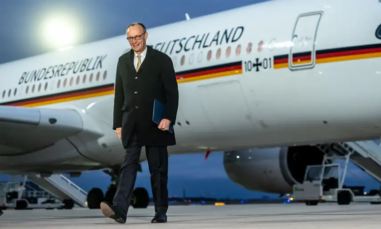 জার্মান চ্যান্সেলর মের্ৎসের চীন সফর শুরু