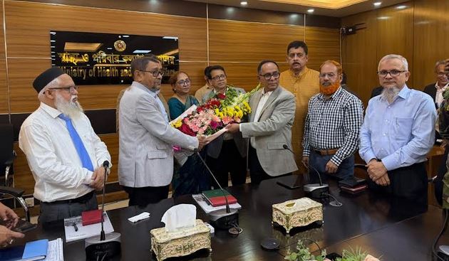 সদ্য বিদায়ী স্বাস্থ্য সচিব সাইদুর রহমানের সম্মানে মন্ত্রণালয়ে বিদায় অনুষ্ঠান