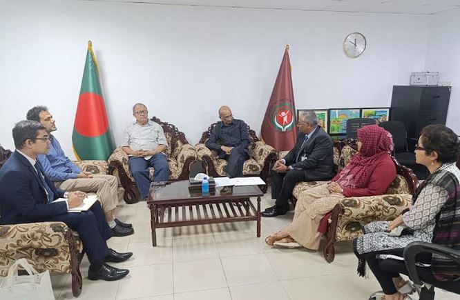 জাতীয় মানবাধিকার কমিশনের চেয়ারপার্সনের সঙ্গে পররাষ্ট্র মন্ত্রণালয়ের জাতিসংঘ অনুবিভাগের মহাপরিচালকের সৌজন্য সাক্ষাৎ