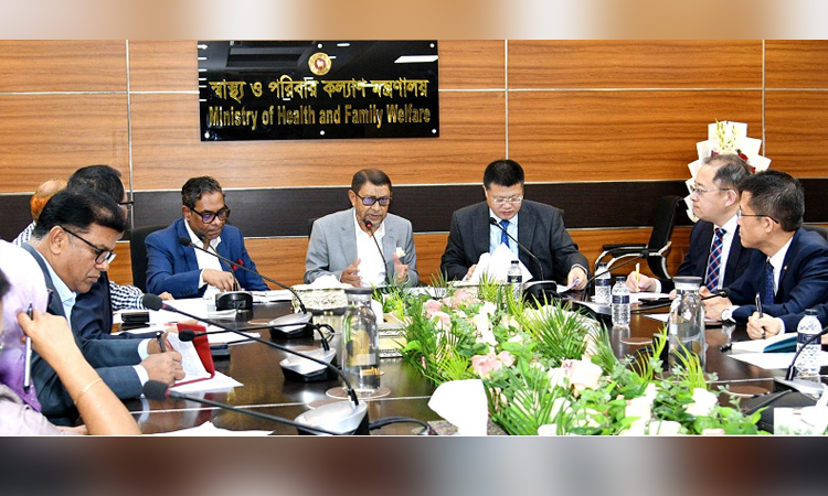 স্বাস্থ্যখাতে চীনের সহযোগিতা বাড়ানোর আহ্বান স্বাস্থ্যমন্ত্রীর