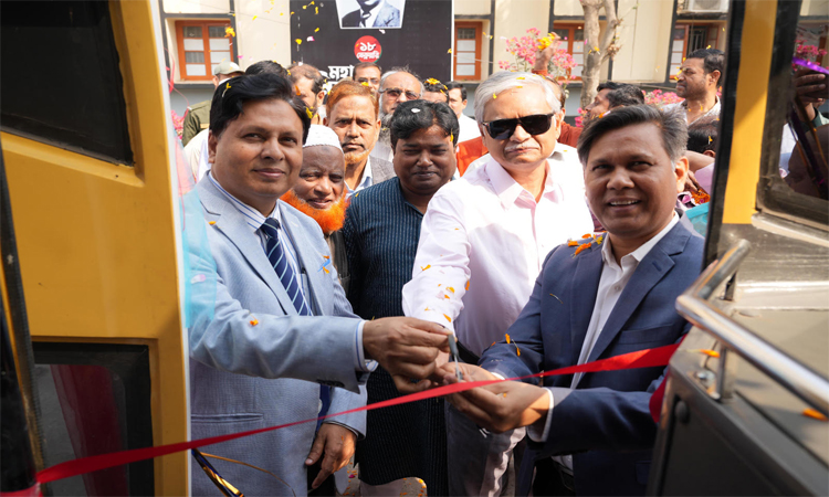 রাবিতে দুটি নতুন বাস উদ্বোধন