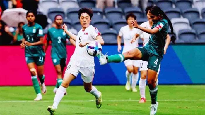 উত্তর কোরিয়ার কাছে বড় ব্যবধানে হারল বাংলাদেশ