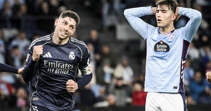 ভালভার্দের শেষ মুহূর্তের গোলে সেল্টা ভিগোকে পরাজিত করেছে রিয়াল মাদ্রিদ