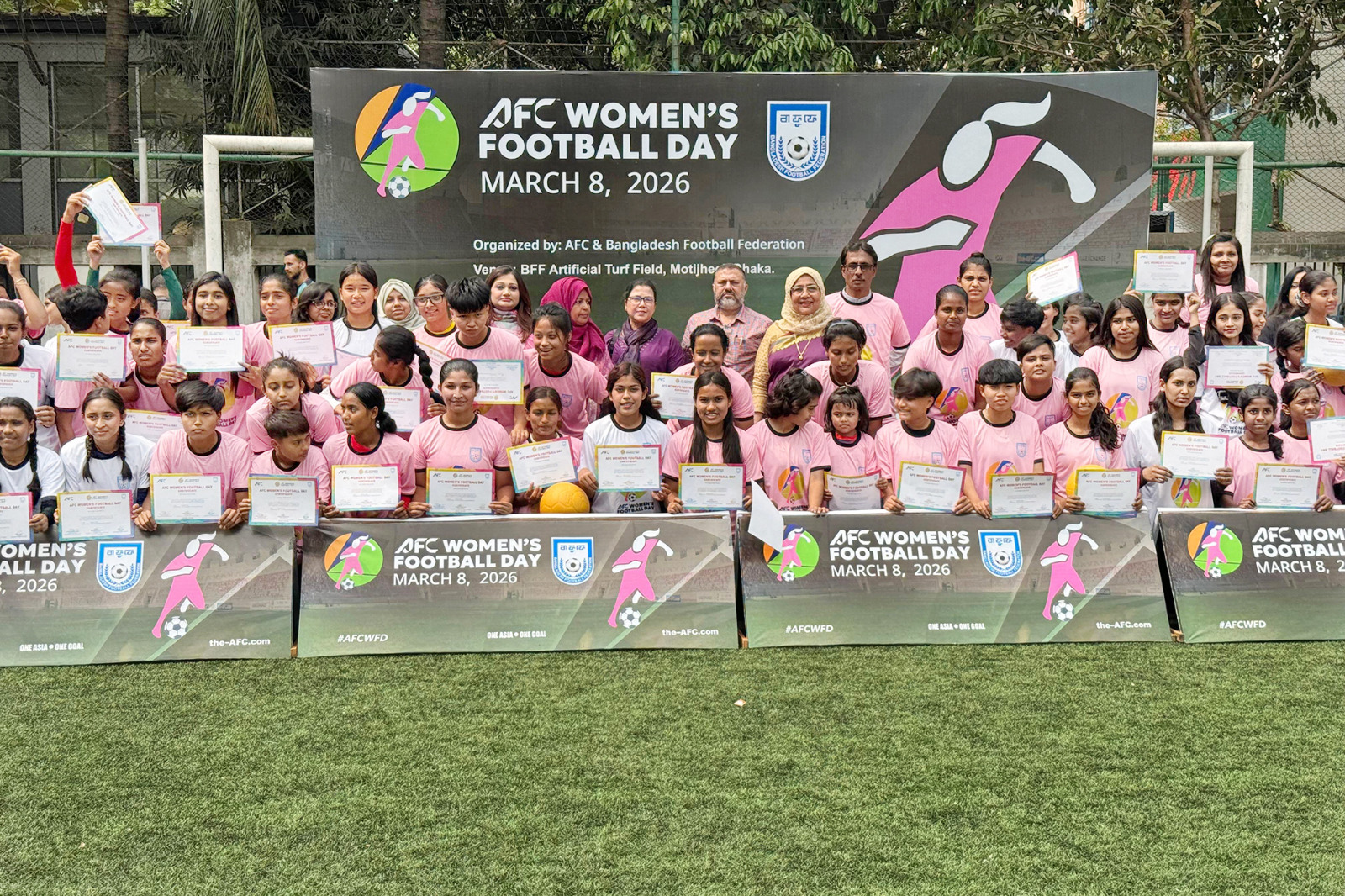 দেশব্যাপী এএফসি উইমেন্স ফুটবল ডে উদযাপন