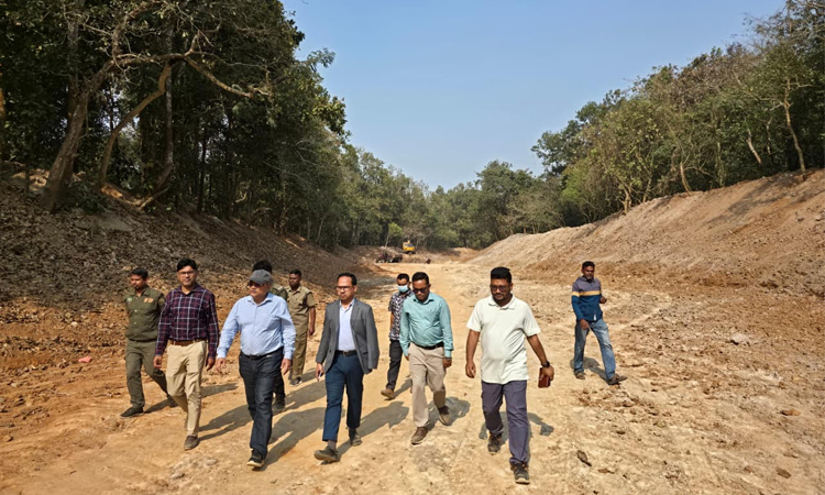 টাঙ্গাইলে মধুপুর বনের লেকের সংস্কার শুরু