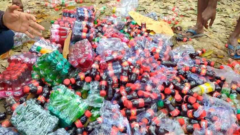 রংপুরে নকল কোমল পানীয় উদ্ধার