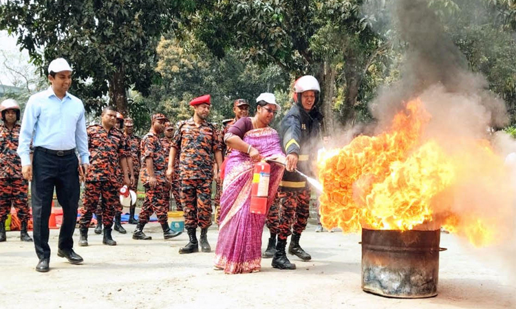 তারুণ্যের অংশগ্রহণে কুড়িগ্রামে জাতীয় দুর্যোগ প্রস্তুতি দিবস পালিত