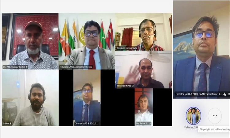 সামুদ্রিক ও মিঠাপানি মাছ চাষে জলবায়ুর প্রভাব নিয়ে সার্ক কৃষি কেন্দ্রের ওয়েবিনার 