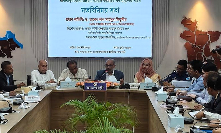 রাজবাড়ীতে উন্নয়ন কমিটির মতবিনিময়