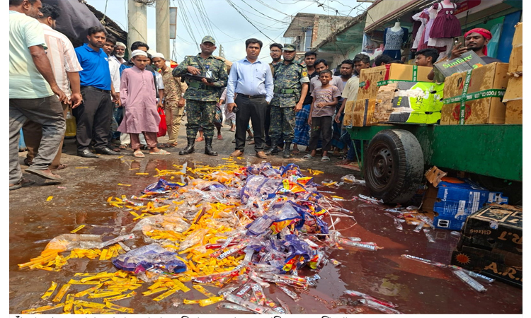 চাঁদপুরে খাবারে ভেজাল দেয়ায় দু’টি প্রতিষ্ঠানকে জরিমানা