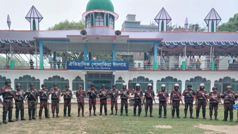 ঐতিহ্যবাহী শোলাকিয়া ঈদগাহে জামাত সকাল ১০টায়, নিরাপত্তায় ৫ প্লাটুন বিজিবি 