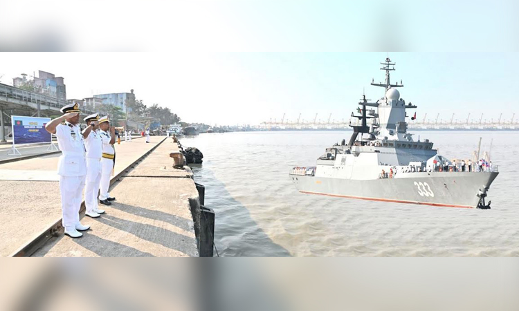 শুভেচ্ছা সফরে রাশিয়ান নৌবাহিনী জাহাজ চট্টগ্রামে