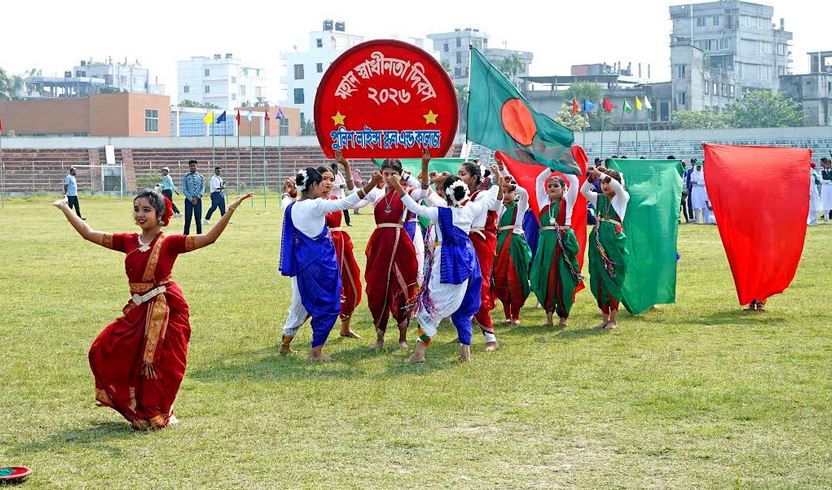 রংপুরে বিপুল উৎসাহে স্বাধীনতা ও জাতীয় দিবস উদযাপিত