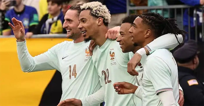 ফ্রান্সের কাছে ব্রাজিলের হতাশাজনক হার