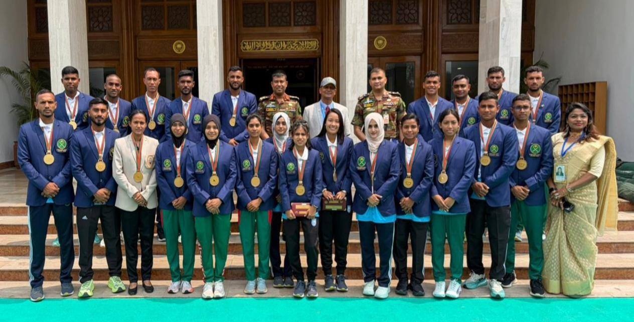 জাতীয় ক্রীড়া সম্মাননা অনুষ্ঠানে সেনাবাহিনী দলের উজ্জ্বল সাফল্য