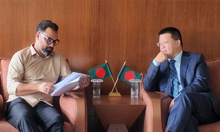 যুব ও ক্রীড়া প্রতিমন্ত্রীর সঙ্গে চীনের রাষ্ট্রদূতের সাক্ষাৎ