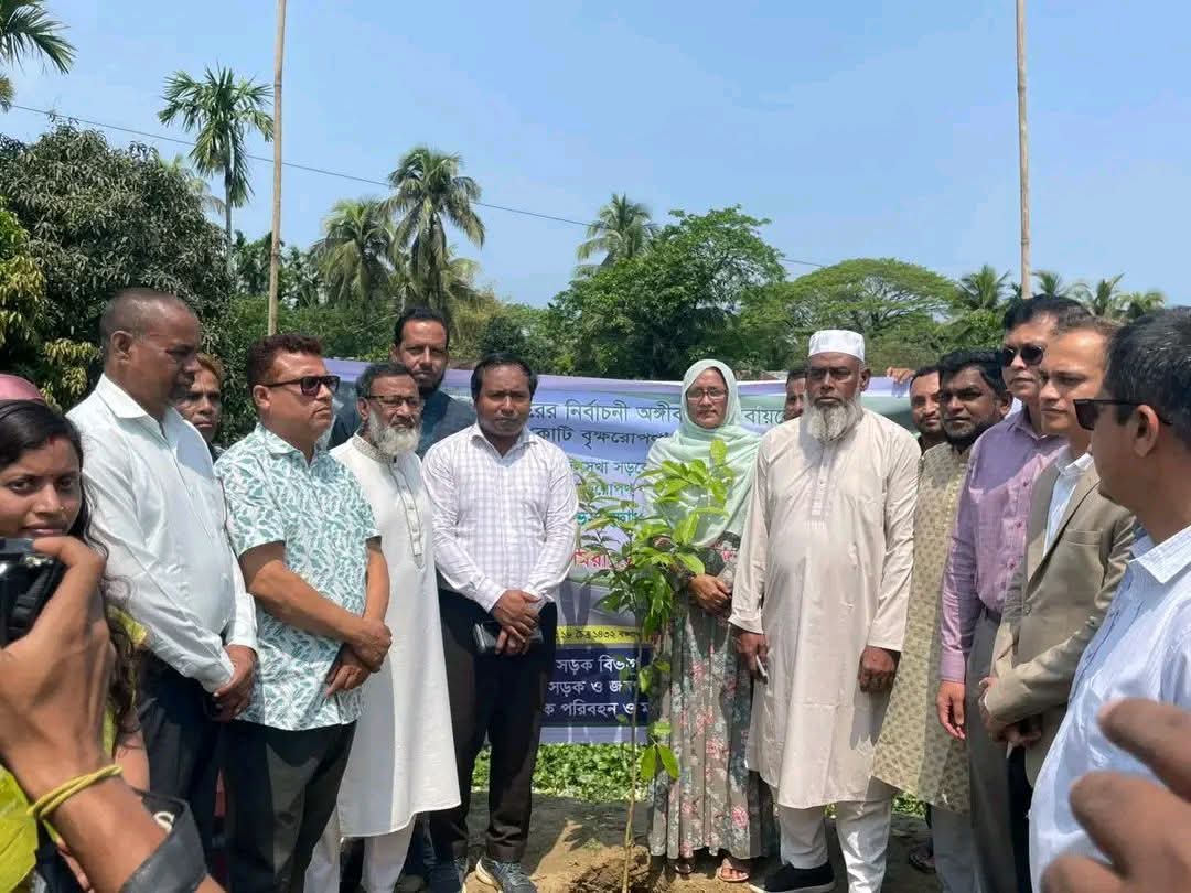 সুনামগঞ্জে বৃক্ষরোপণ কর্মসূচির উদ্বোধন